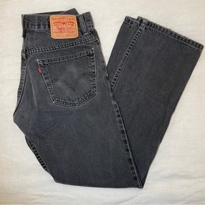 Levi’s Jeans 517 W33 L32 US12 Black Denim Vintage Jeans Bootcut Straight Leg